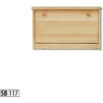 Drewmax SB117 - Dřevěný botník 72 x 29 x 45 cm