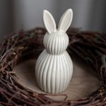 Storefactory Velikonoční dekorace Mira Greige 14 cm, béžová barva, keramika – Hledejceny.cz