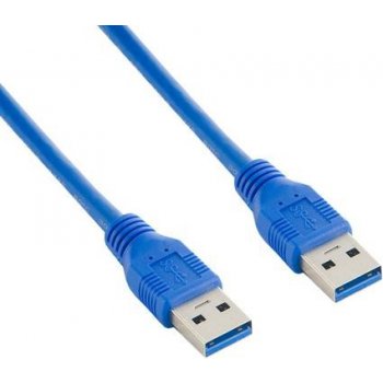 4World 08939 USB 3.0, A-A propojovací, 1,8m, modrý