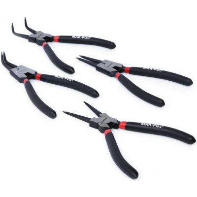 MAR-POL Kleště seeger - na pojistné kroužky 7", sada 4ks M50060 – Zboží Dáma