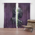 Sablio Závěs BLACK PANTHER z profilu Fialový mlhavý: 2ks 140x250cm – Hledejceny.cz