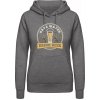 Dámská mikina s potiskem AWDis Hoodie mikina Motiv Save water Drink Beer Uhlíková