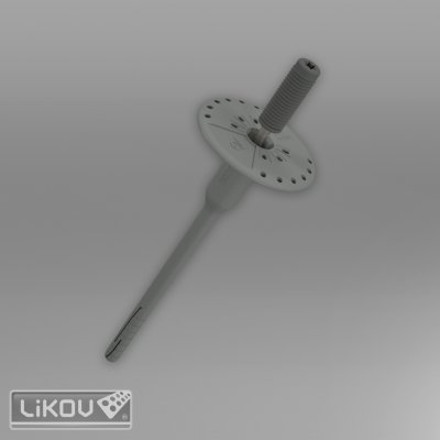 RAWLPLUG Talířová hmoždinka šroubovací R-TFIX-8S - dřík 8 mm, šroub s plast. hlavou Varianta: 195 mm – Sleviste.cz