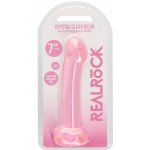 RealRock Smooth Spot Dildo with Suction Cup 17cm, růžové – Zboží Mobilmania