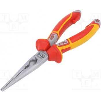 NWS 140-49-VDE-205 Pliers; insulated,half-rounded nose,telephone,elongated; 205mm