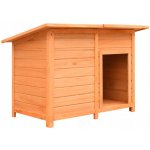 VidaXL Bouda pro psa borovicové a jedlové dřevo 120 x 77 x 86 cm – HobbyKompas.cz