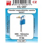 V3/287 SADA těsnění napouštěcího ventilu SANIT 4ks – Sleviste.cz