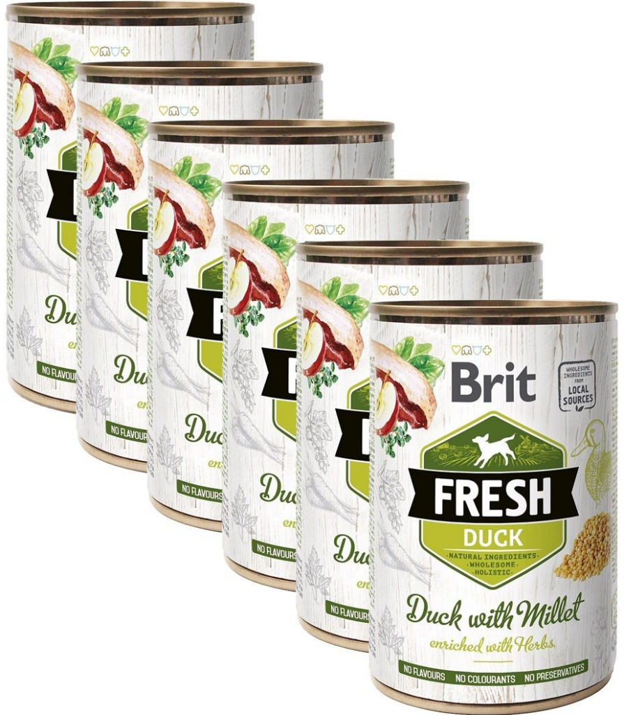 Brit Fresh Duck with Millet 6 x 400 g