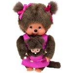 MONCHHICHI Mončiči máma s miminkem růžová 20 cm – Zboží Dáma