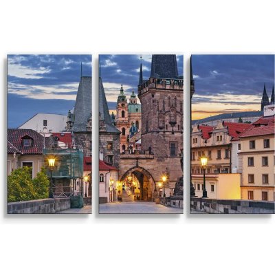 Sablio Obraz - 3-dílný Karlův most - 120x80 cm – Hledejceny.cz