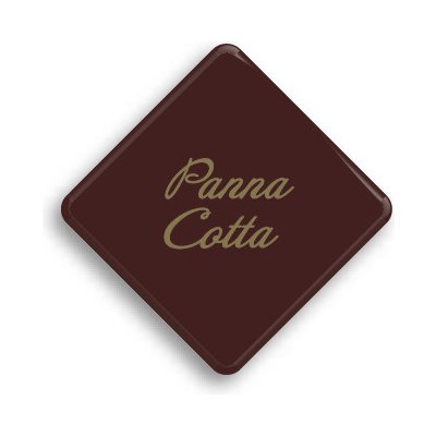 Dortisimo Čokoládová dekorace Panna Cotta tmavá (10 ks) – Zboží Dáma