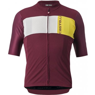 Castelli Prologo 7 Jersey Bordeaux/Ivory-Passion Fruit – Zboží Dáma