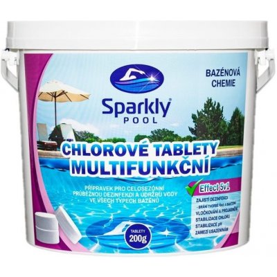 Sparkly POOL Chlorové tablety 5v1 multifunkční Maxi 15 kg – Zboží Mobilmania