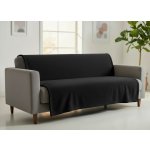 Mybesthome Přehoz na sedačku - pohovku - deka LOREN černá 170x210 cm – Zboží Dáma