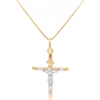 Beny Jewellery Zlatý Kříž s Ježíšem Kristem 7151438