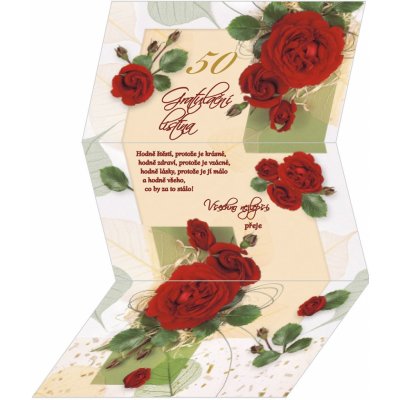 ARGUS Přání k 50. narozeninám 15-7034c50 – Hledejceny.cz