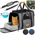 FurniGO Přenosná taška pro kočky 44 x 34 x 31 cm – Zboží Dáma