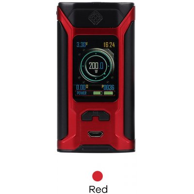 Wismec SINUOUS RAVAGE230 200W TC Box Mód Červená – Hledejceny.cz