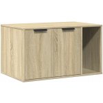 VidaXL Domeček pro kočky obdélníkový béžový 80 x 50 x 45 cm – Zboží Mobilmania