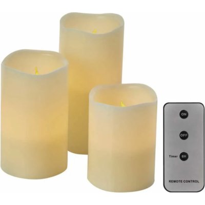 EMOS SADA 3x LED Vánoční dekorace 3xLED 3x3AAA + dálkové ovládání EMS725 – Zboží Dáma
