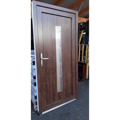 Soft Vchodové dveře AURORA ořech/bílá 88x200 cm – Zboží Mobilmania