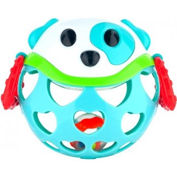 Canpol babies Interaktivní hračka míček s chrastítkem Modrý pejsek