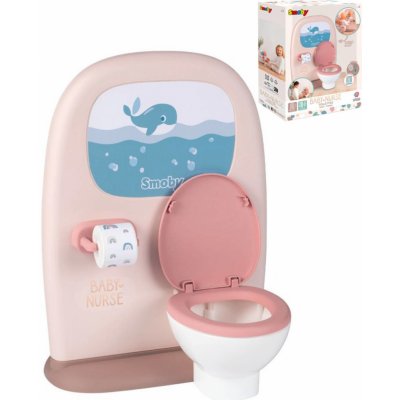 SMOBY Baby Nurse Toaleta WC s koupelnou herní set pro panenku miminko