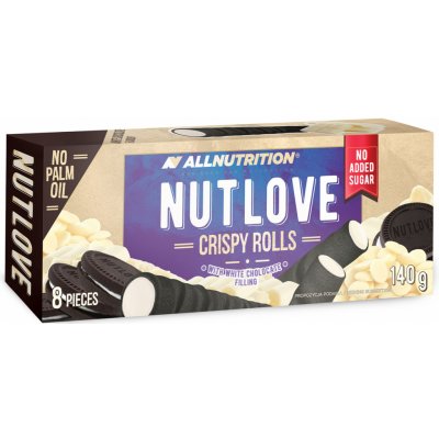 AllNutrition Nutlove Crispy Rolls Bílá čokoláda 140 g