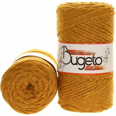 Bugeto Cotton Macrame Large 3mm hořčicová melange 902 – Zboží Dáma