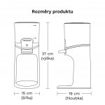 Baby Brezza Elektrický ohřívač lahví s LCD displejem bílý černý – Zboží Mobilmania