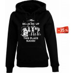 Mikina Stranger Things Beam me up Černá – Zboží Dáma