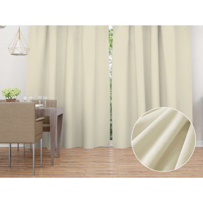 Biante Sametový závěs Velvet Premium SVP-003 Smetanový - šířka 135 cm 135x210 cm – Zboží Dáma