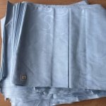 Světle modrý vintage damašek vlny/bavlna – Hledejceny.cz