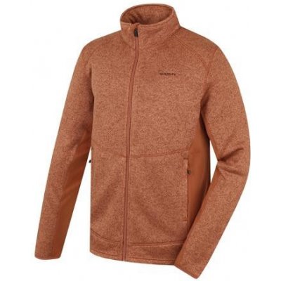Husky pánský fleecový svetr na zip Alan brown – Sleviste.cz
