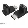 Adaptér a redukce k mobilu Akasa 90° USB 3.1 Gen 2 Type-C na Type-C AK-CBUB63-KT02 2ks