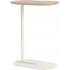 Odkládací stolek Muuto Relate 73,5 cm solid oak off-white