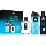 Adidas Ice Dive deodorant sklo 75 ml + sprchový gel 250 ml + deospray 150 ml dárková sada – Hledejceny.cz