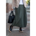 Italy fashion manšestrová sukně NESIE tmavě fuchsiová – Zboží Dáma