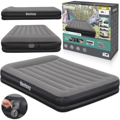 BESTWAY TriTech Queen Nafukovací postel s vestavěnou pumpou, 203 x 152 x 36 cm 671BU – Zbozi.Blesk.cz