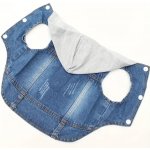 Propínací Džínová Mikina / Vesta pro psy Bavlna Denim Vest with Hood for Dog – Zboží Mobilmania