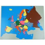 Montessori puzzle mapa Evropa bez rámečku – Zboží Mobilmania