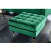 Taburet Taburet Cozy Velvet 80cm smaragdově zelený samet/ 43133