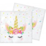 Amscan ubrousky papírové Jednorožec 33x33cm – Zboží Dáma