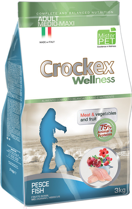 Crockex Wellness Dog Adult Fish and Rice 12 kg