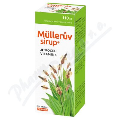 Müllerův sirup s jitrocelem a vitaminem C 110ml
