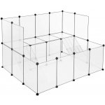 SONGMICS Ohrádka pro morčata 143 x 108 x 93 cm bílo-černá – Hledejceny.cz