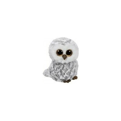 sova Ty Beanie Boos Owlette bílá 24 cm