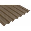 Střešní krytiny Lanit Plast Marlon CS TR 76/16 0,8 mm 1060 x 3000 mm bronz 1 ks