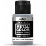 Vallejo Barva Metal Color 77706 White Aluminium 32ml – Zboží Mobilmania