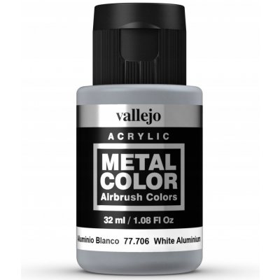 Vallejo Barva Metal Color 77706 White Aluminium 32ml – Zboží Mobilmania